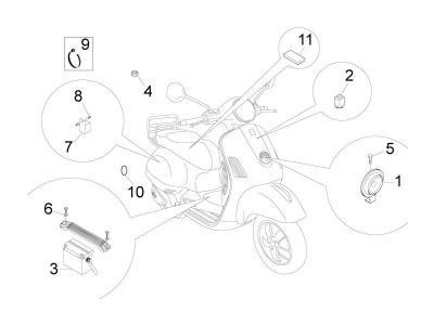 Αυτόματοι διακόπτες - Μπαταρία - Κόρνα